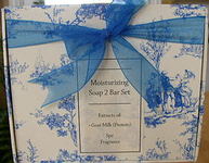 Moisturizing Soap 2 Bar Set w/Extracts of Goat Milk (Protein) Spa Fragrance